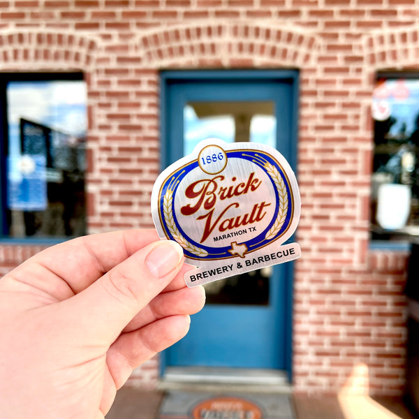 Brick Vault Sticker, Classic